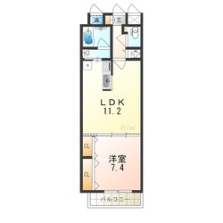 なかもず駅 徒歩2分 9階の物件間取画像